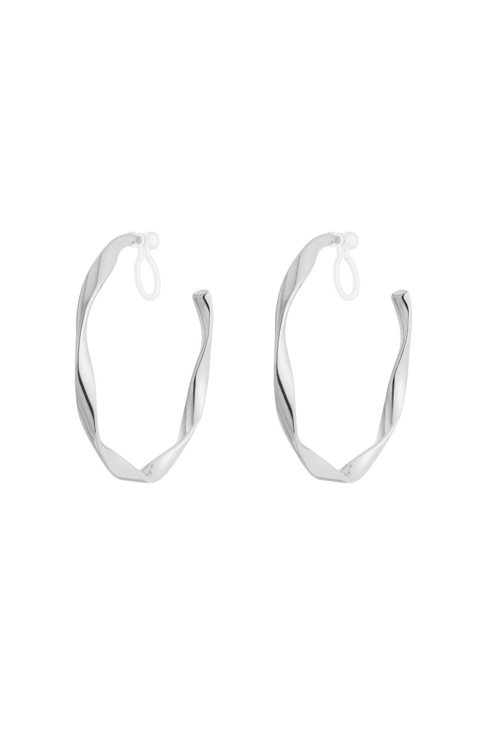 Twist Hoops Clip Earrings 