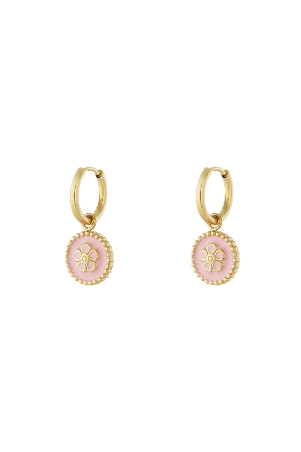 Boucles d'oreilles pendantes en acier inoxydable, série Fleur, décontractée, simple et quotidienne, bijoux pour femmes