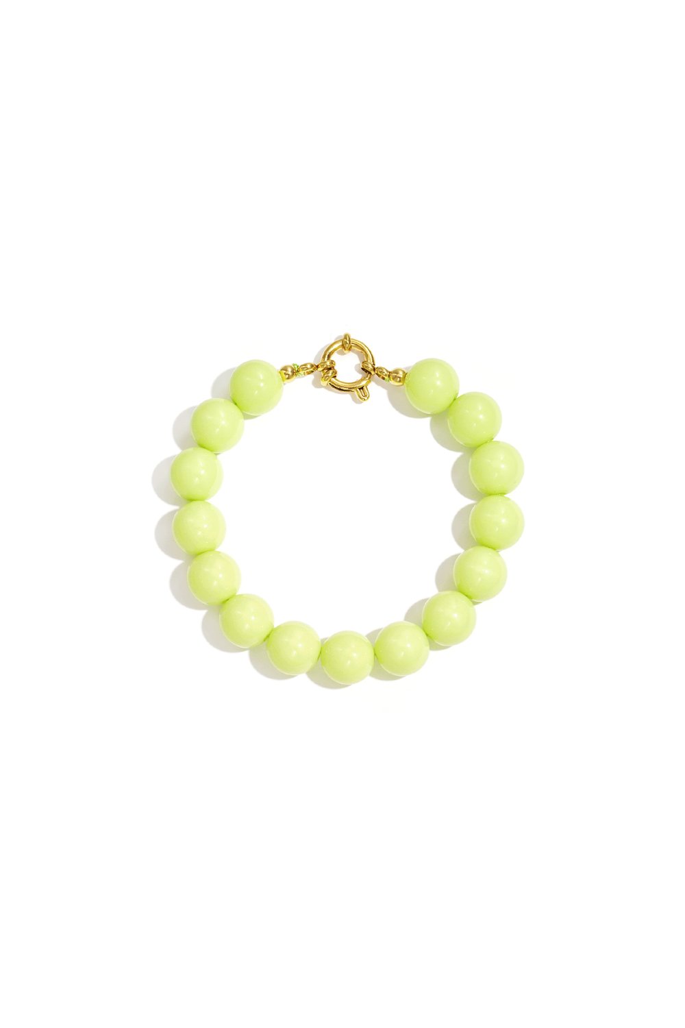 Necklace with medium beads and front closure h5Picture4