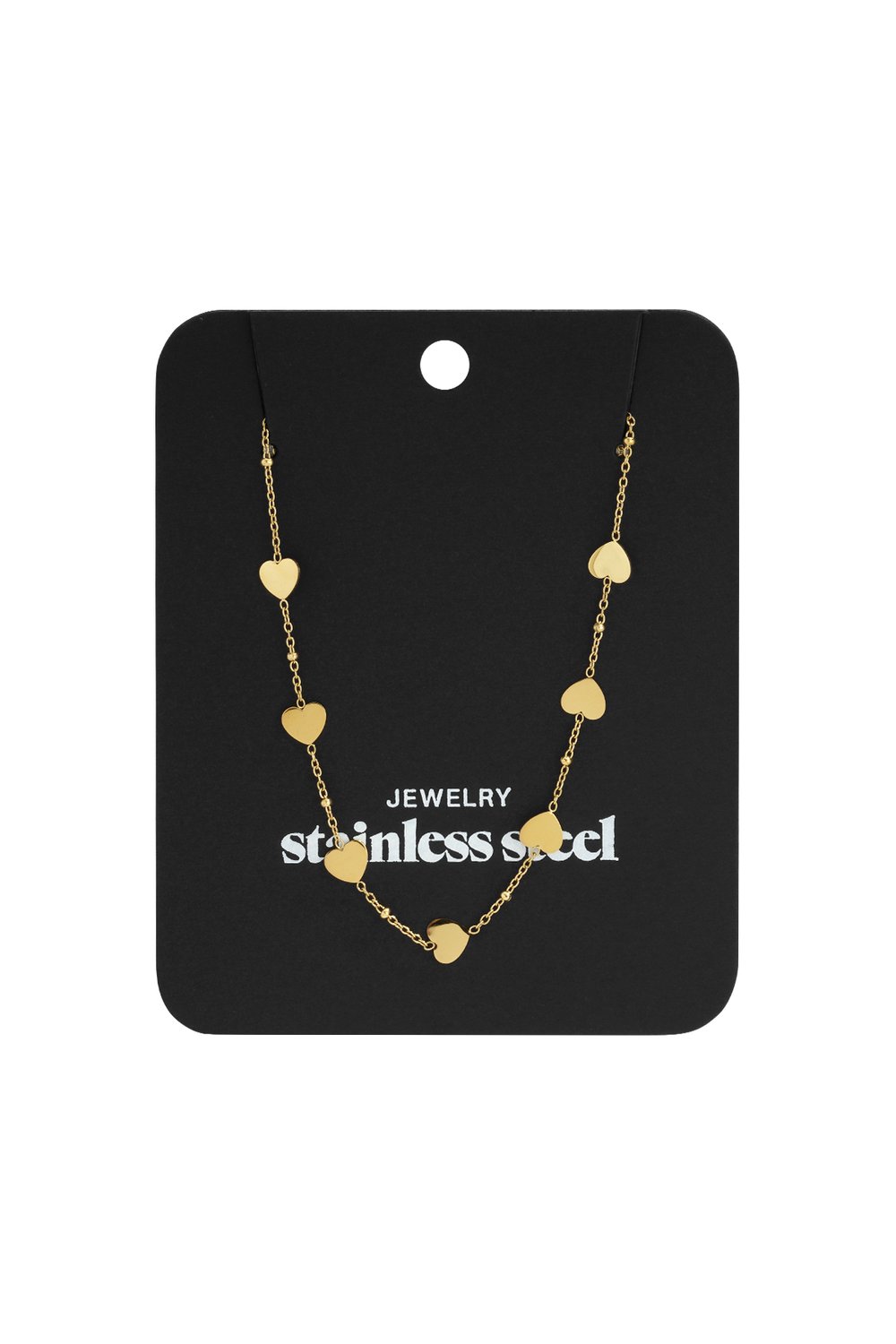 Roestvrijstalen kettingen met hart, casual, dagelijks, eenvoudig, serie, damessieraden Afbeelding4