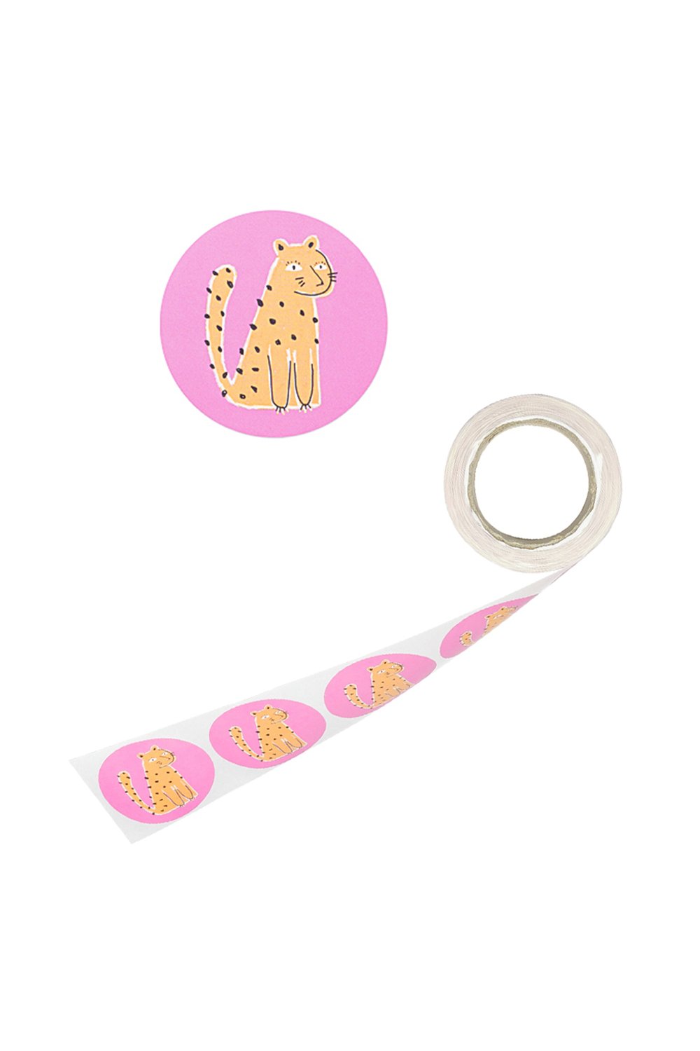 Sticker tiger pink