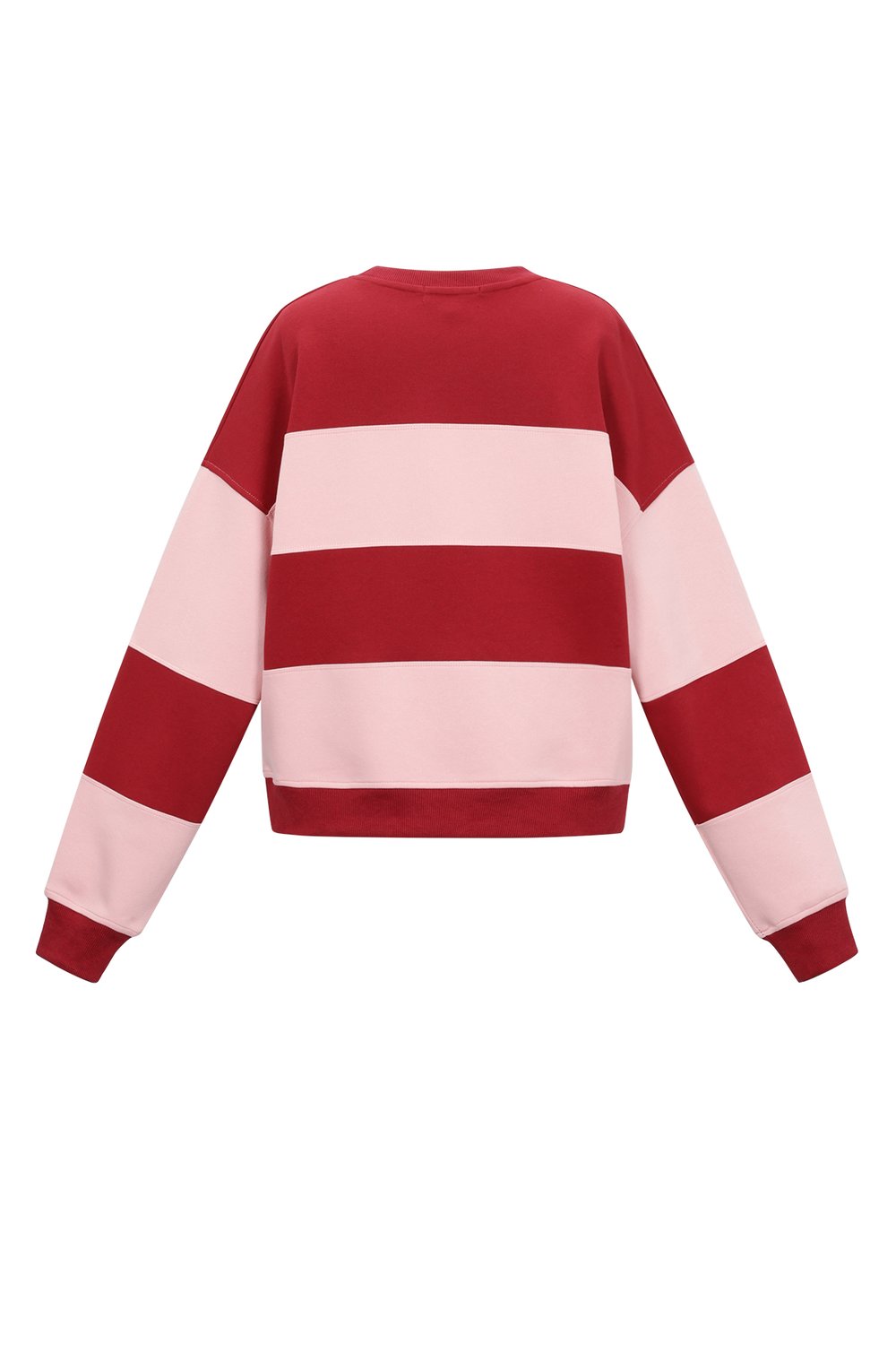 Maglia Cotone Donna Maglione a Manica Lunga Casual Righe h5Immagine3