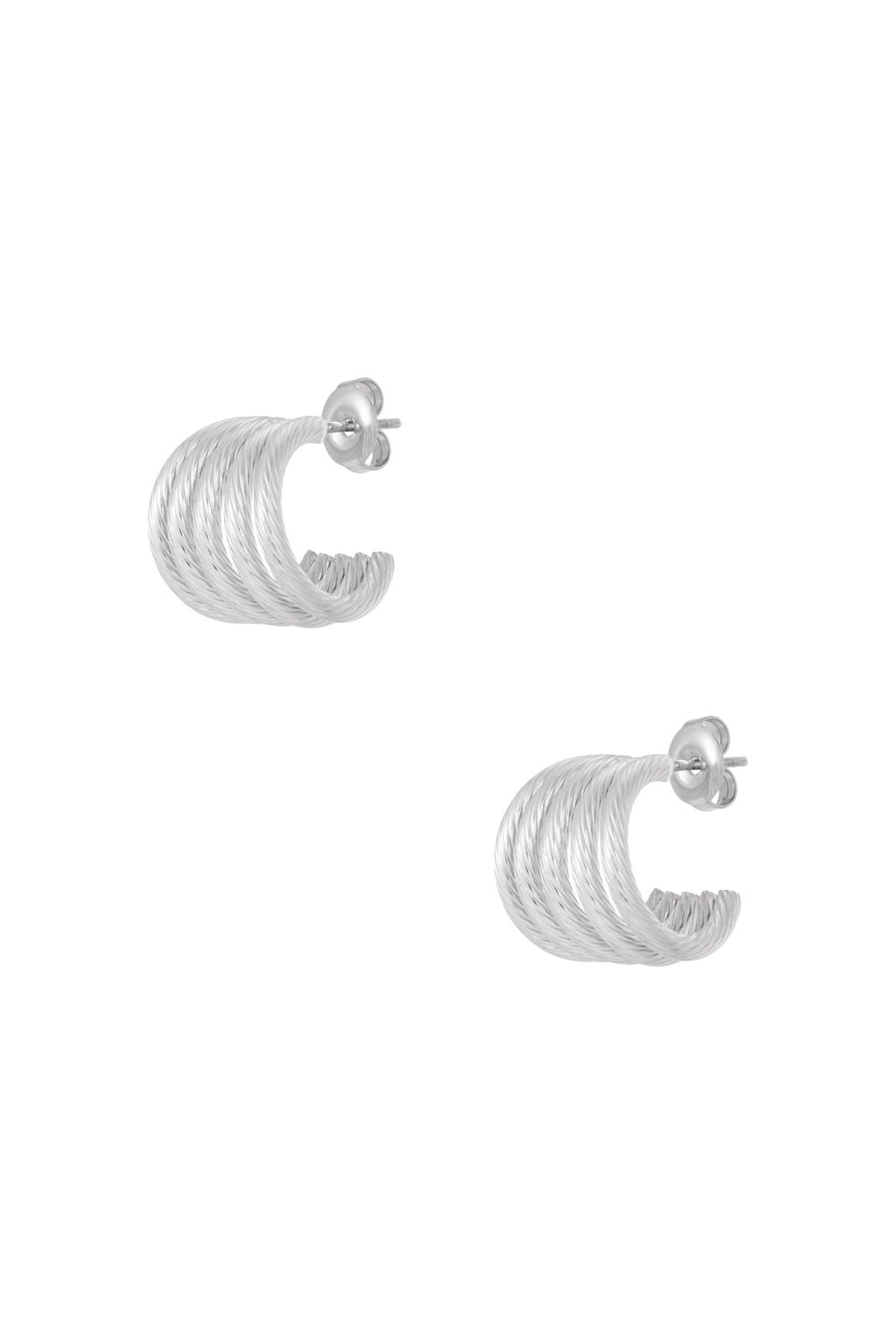 Paslanmaz Çelik Küpe Geometrik Günlük Basit Seri Kadın Takıları Resim3