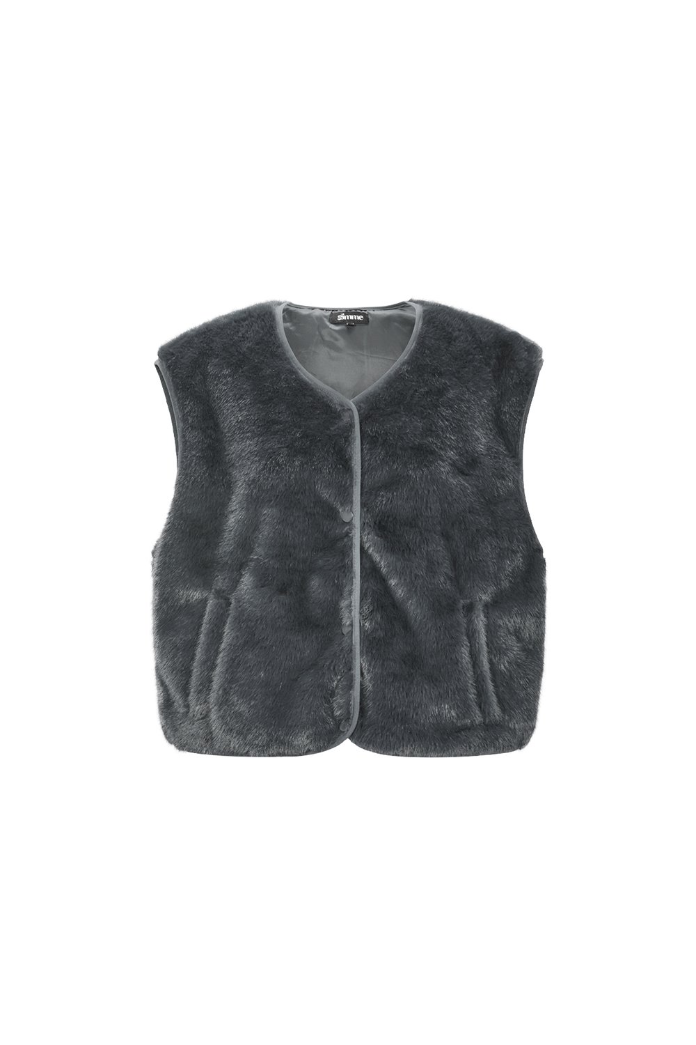 Woven Polyester Fiber Vrouwen Vest Casual Herfst/Winter Solid Color h5Afbeelding9