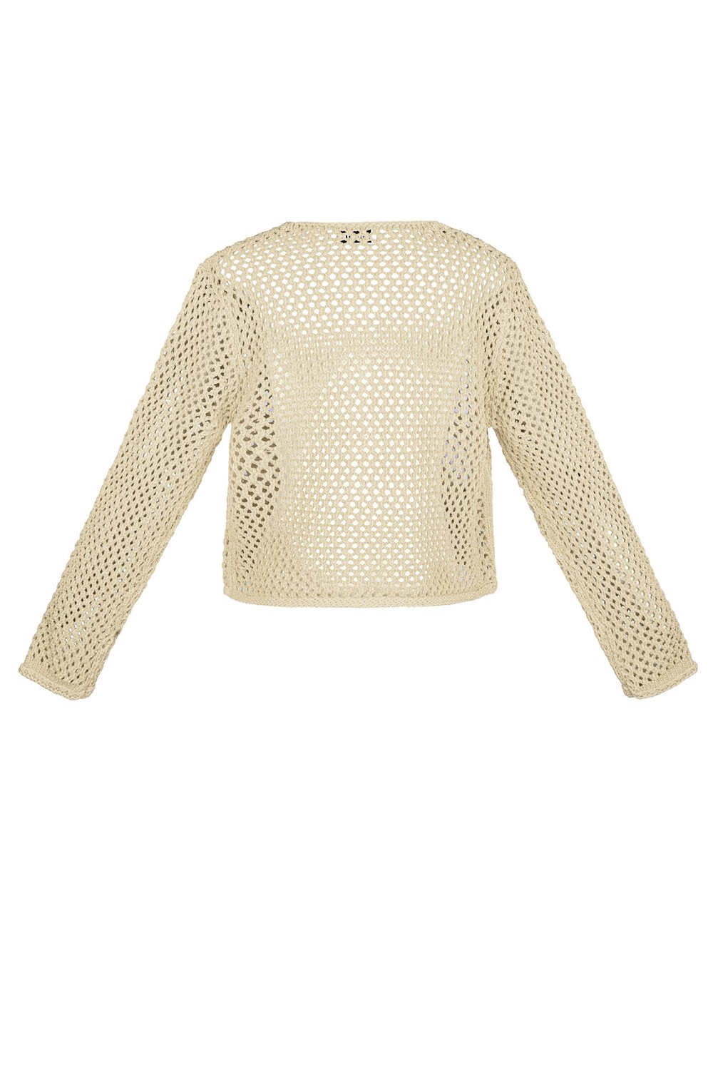 Gebreide Polyester Vrouwen Cardigan Open Voorkant Haakpatroon Afbeelding8