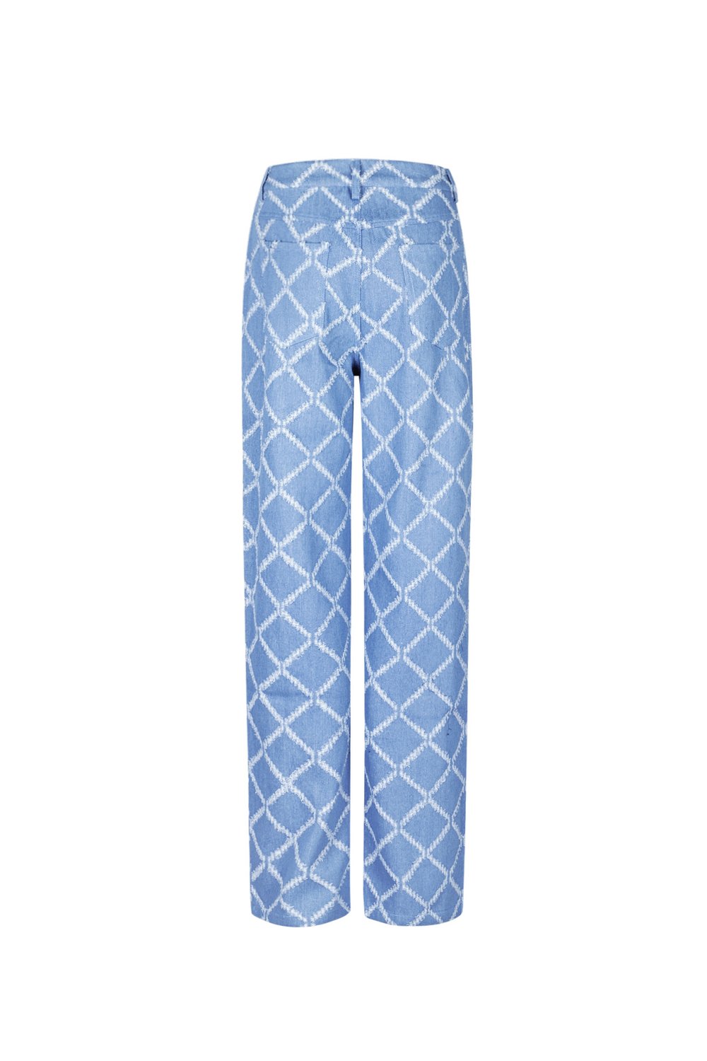 Cotton Woven Women's Straight Leg Pants Plaid Casual Picture9