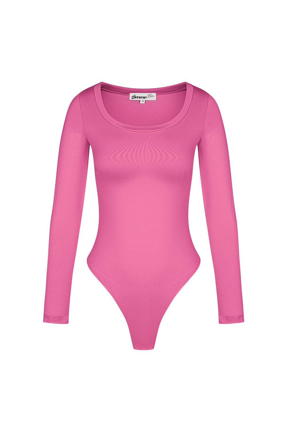 Polyester Women's Long Sleeve Bodysuit High Stretch Form-Fitting 