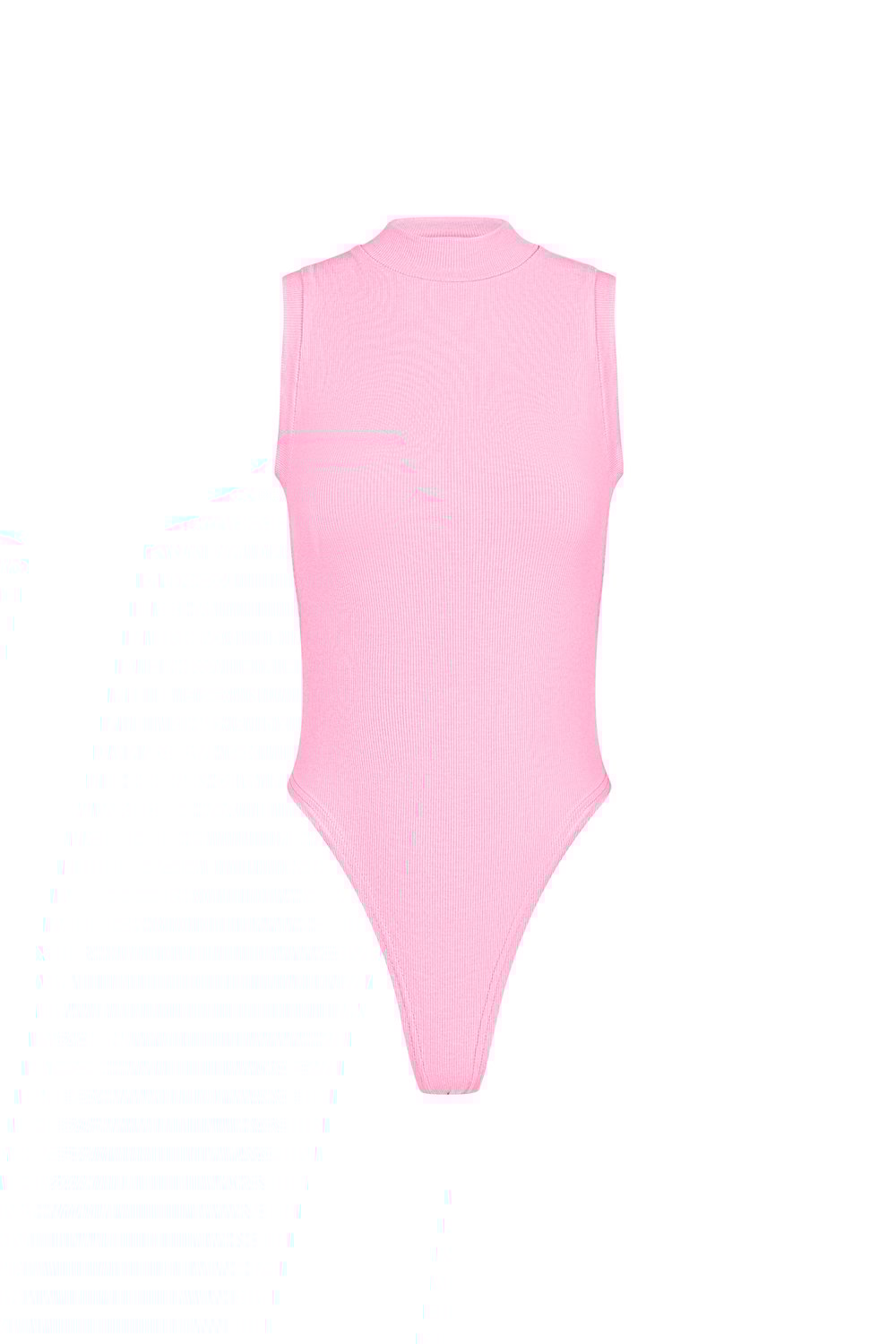 Viskoz Kadın Kolsuz Bodysuit Yüksek Yaka Minimalist Tasarım 