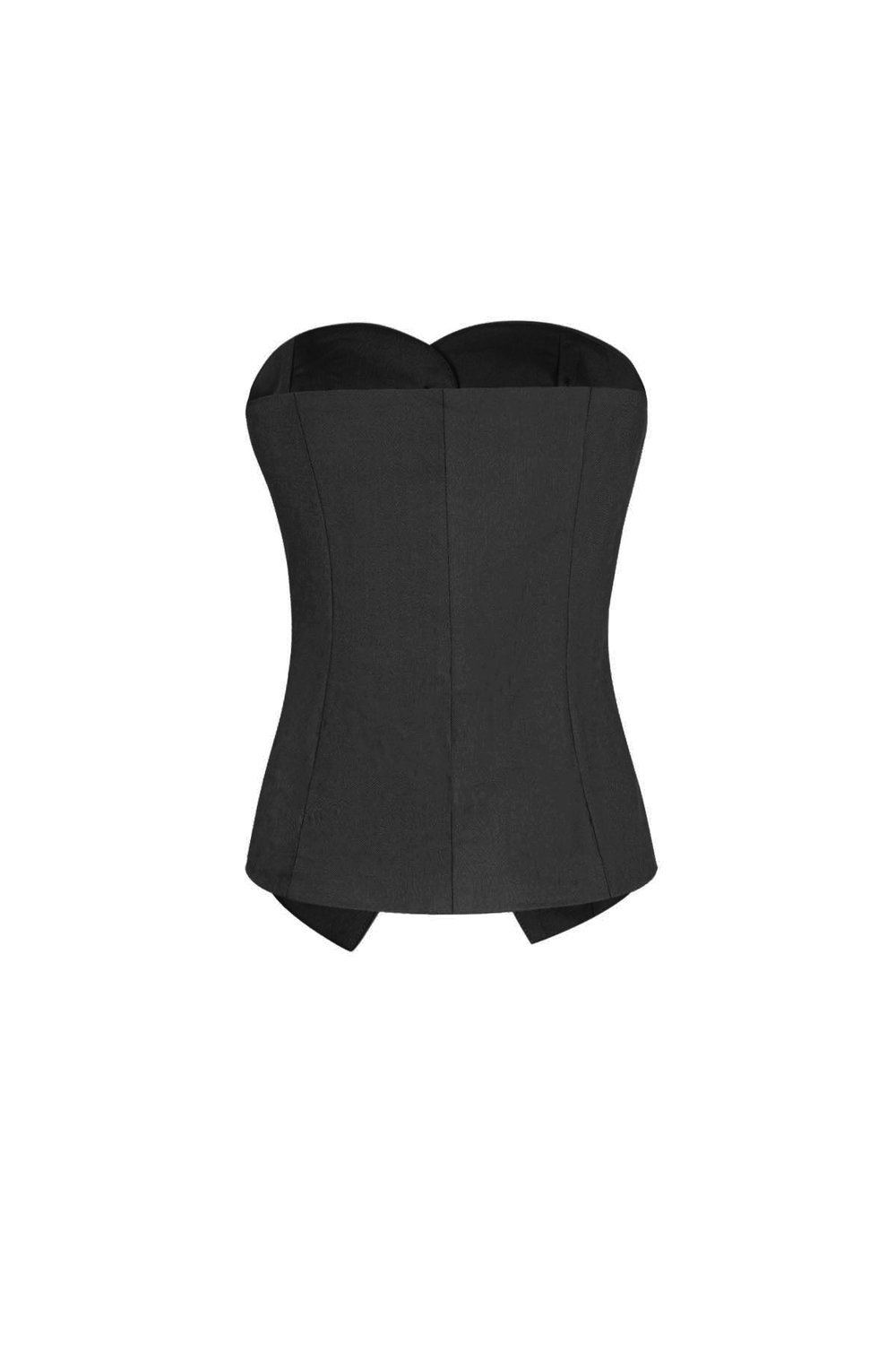 Polyester Women's Sleeveless Top Structured Buttoned Design h5Picture8