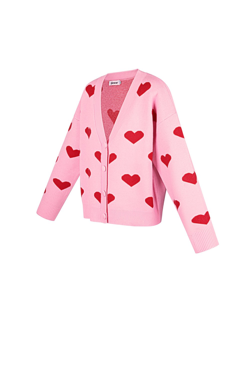 Viscose Knitted Women's Cardigan Cute Heart Pattern Fall/Winter Picture12