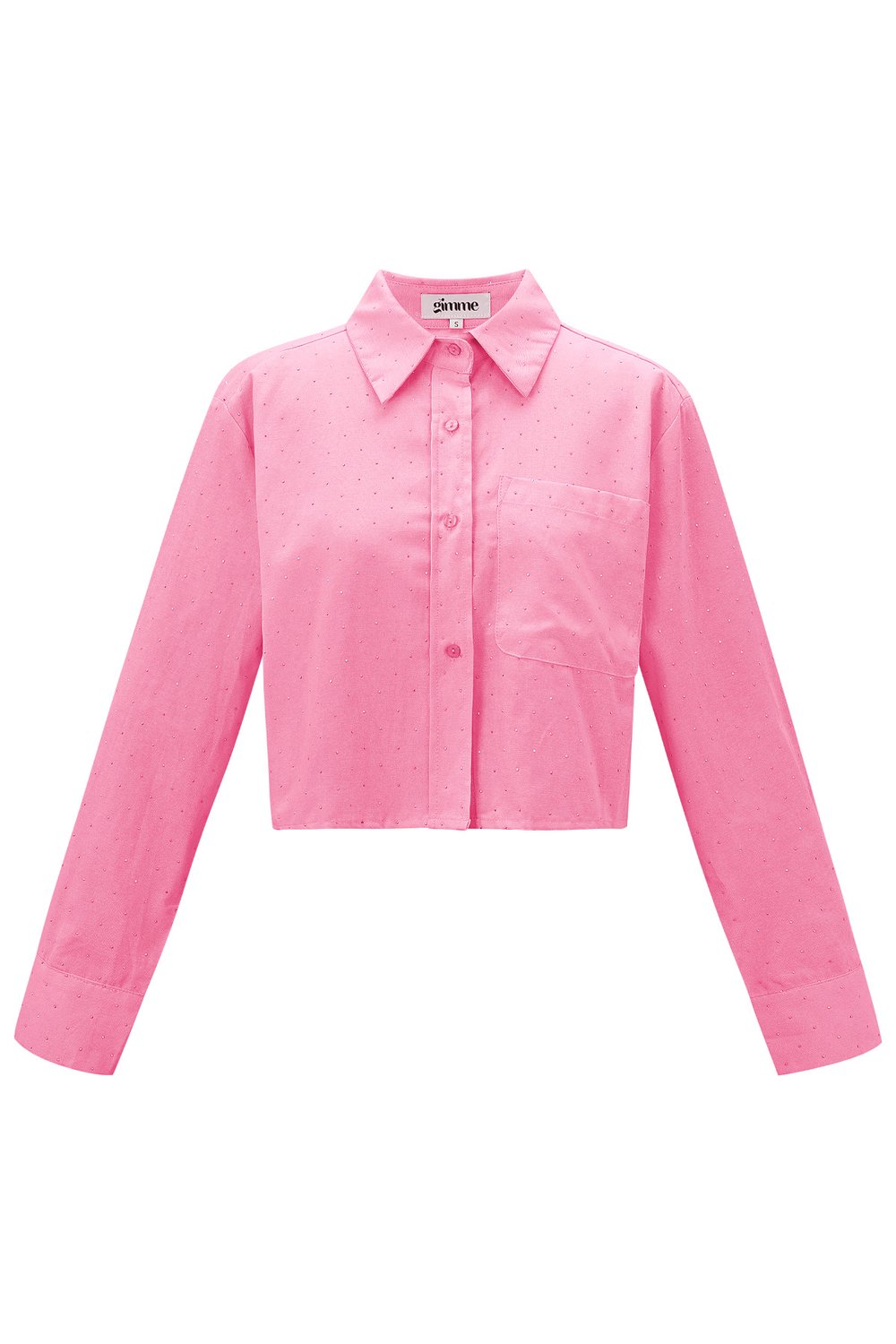 Coton Femme Chemise Courte Boutonnée Classique