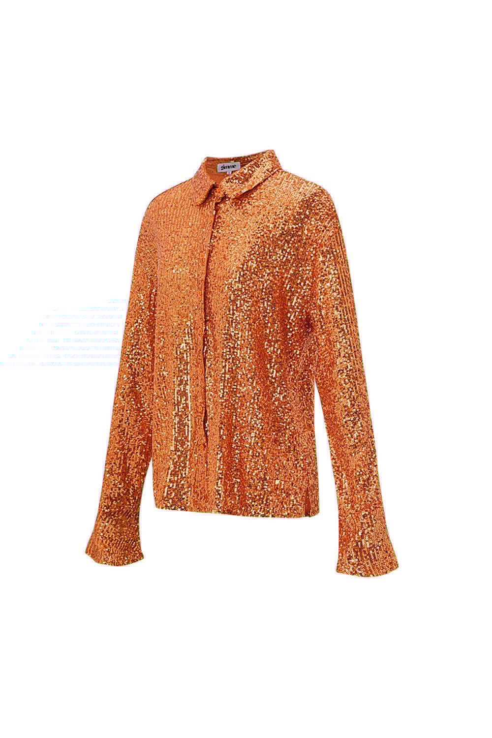 Polyester Sequin Women's Blouse Shimmering Long Sleeve h5Picture5