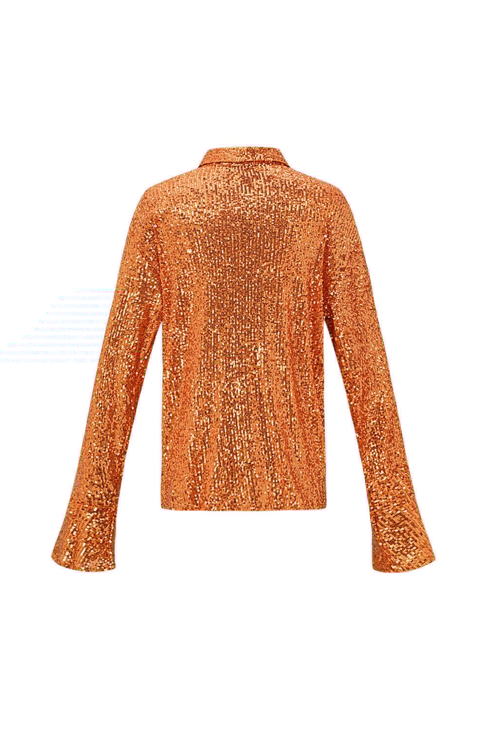 Polyester Sequin Women's Blouse Shimmering Long Sleeve h5Picture6