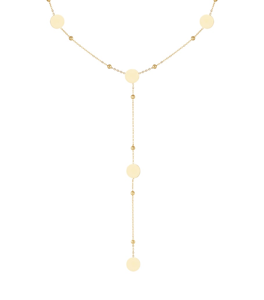 long necklace circles all over 