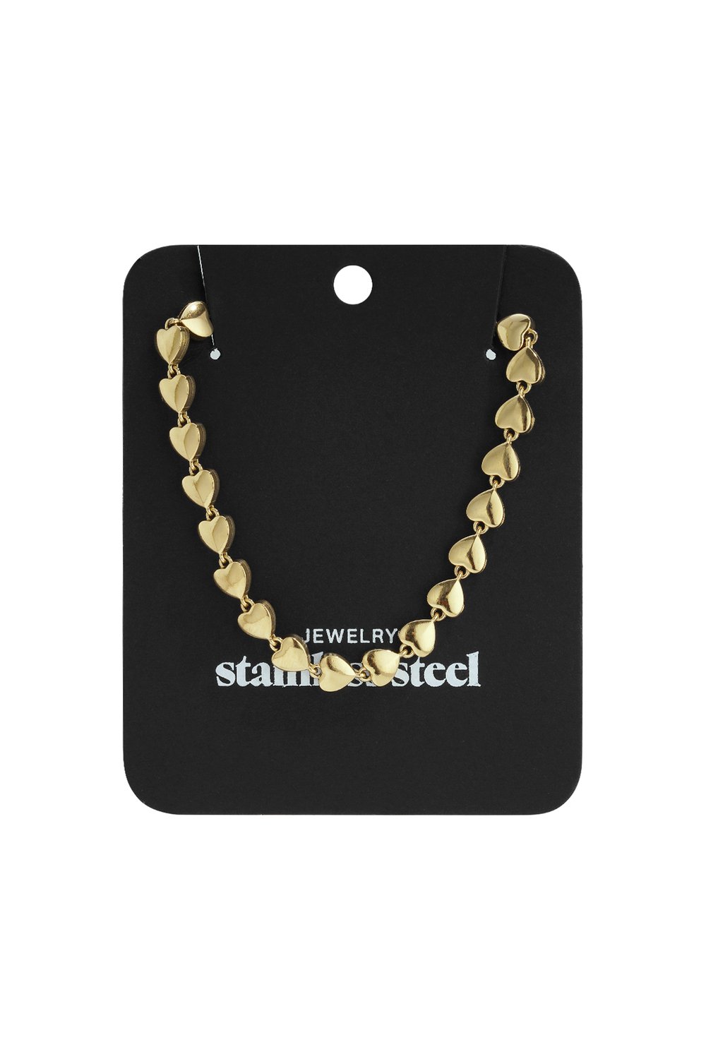 Edelstahl Kette Halsketten Herz Casual Täglich Einfache Serie frauen schmuck Bild6