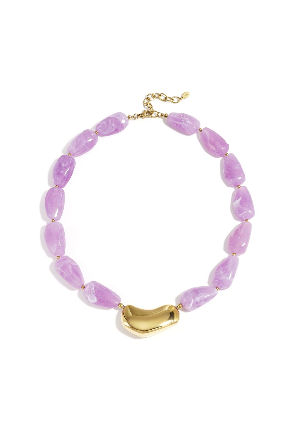 Necklace with asymmetric statement bead Picture4