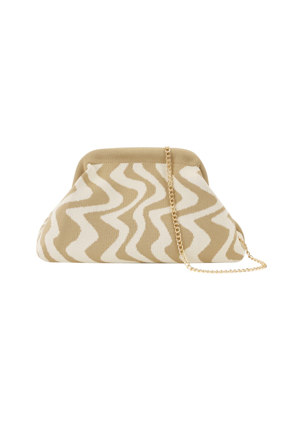Grafic beach clutch 