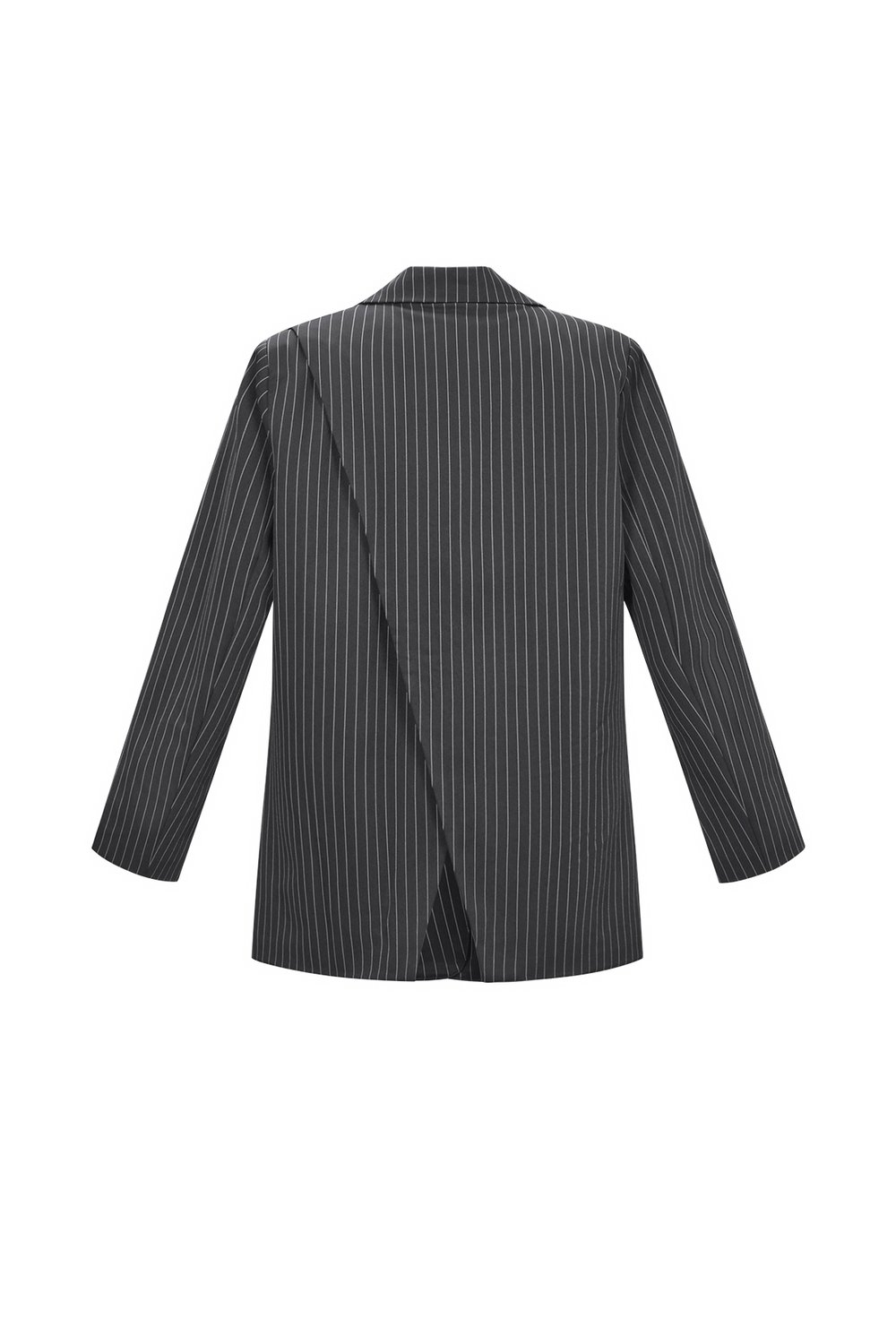 Woven Polyester Fiber Vrouwen Suit Set Elegant Stripes Fall/Winter h5Afbeelding3