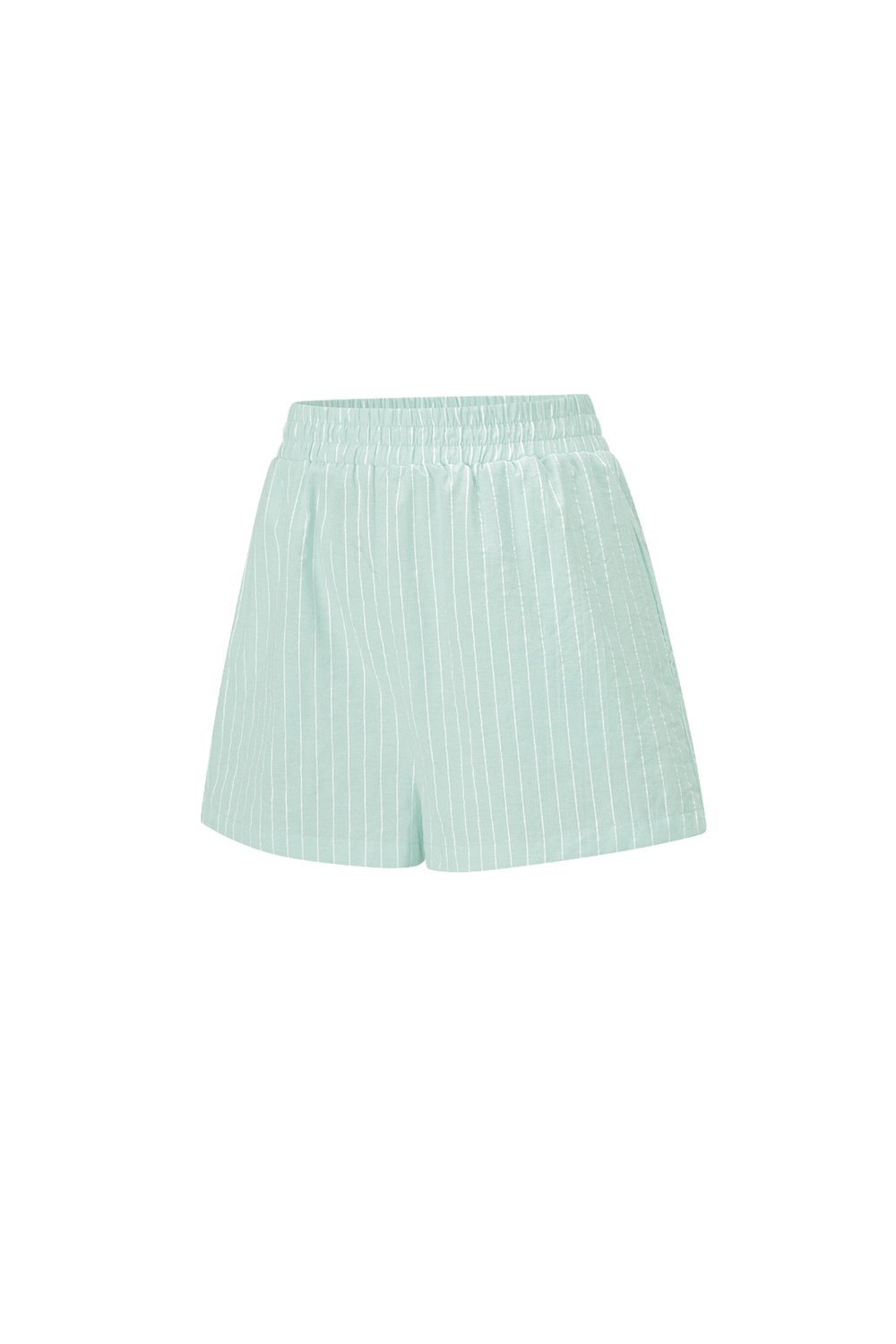 Cotton Woven Women's Shorts Casual Stripes Picture2