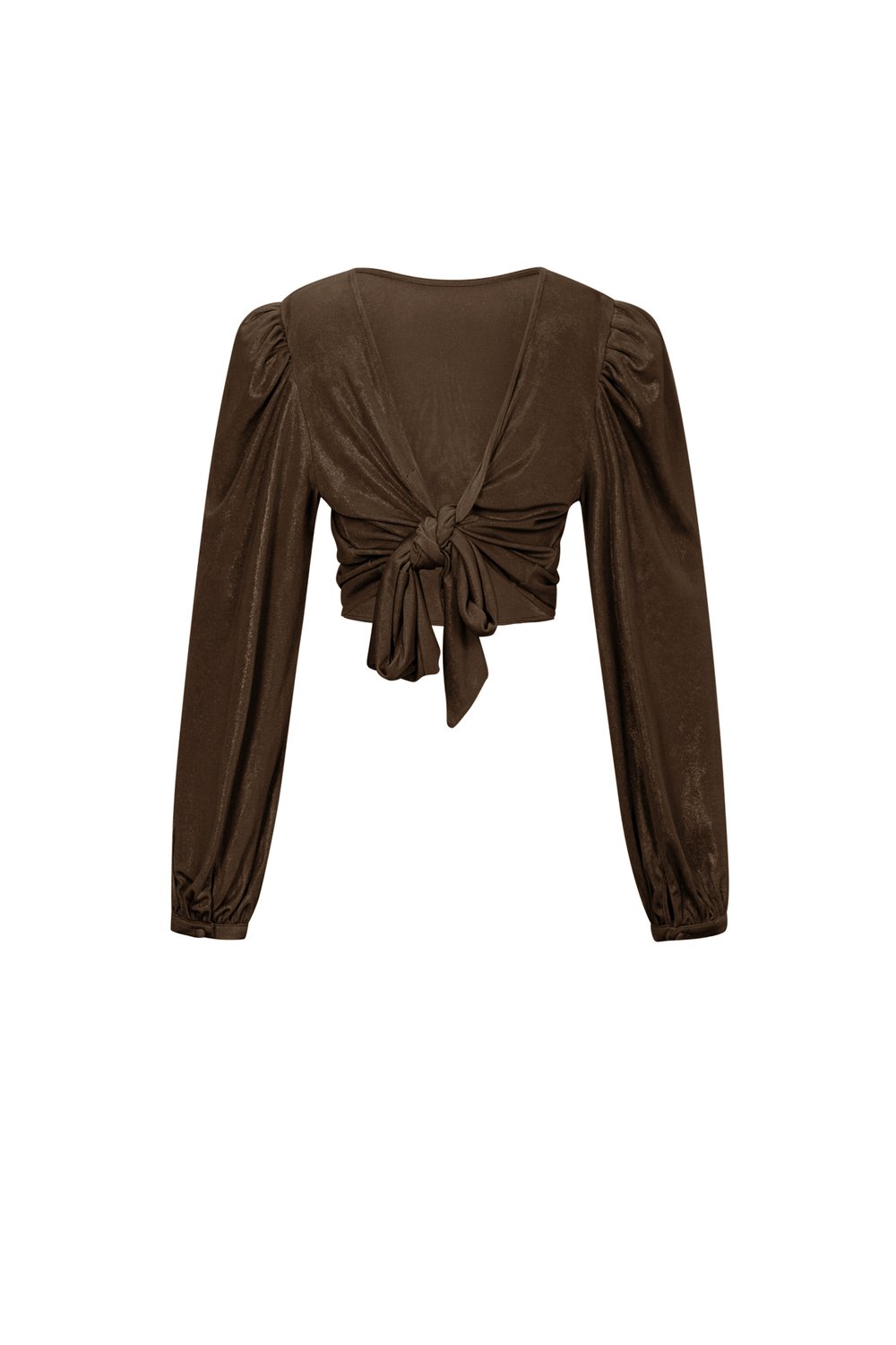 Gebreide Polyestervezel Vrouwen Lange Mouw Top Sexy Solide Kleur Afbeelding4