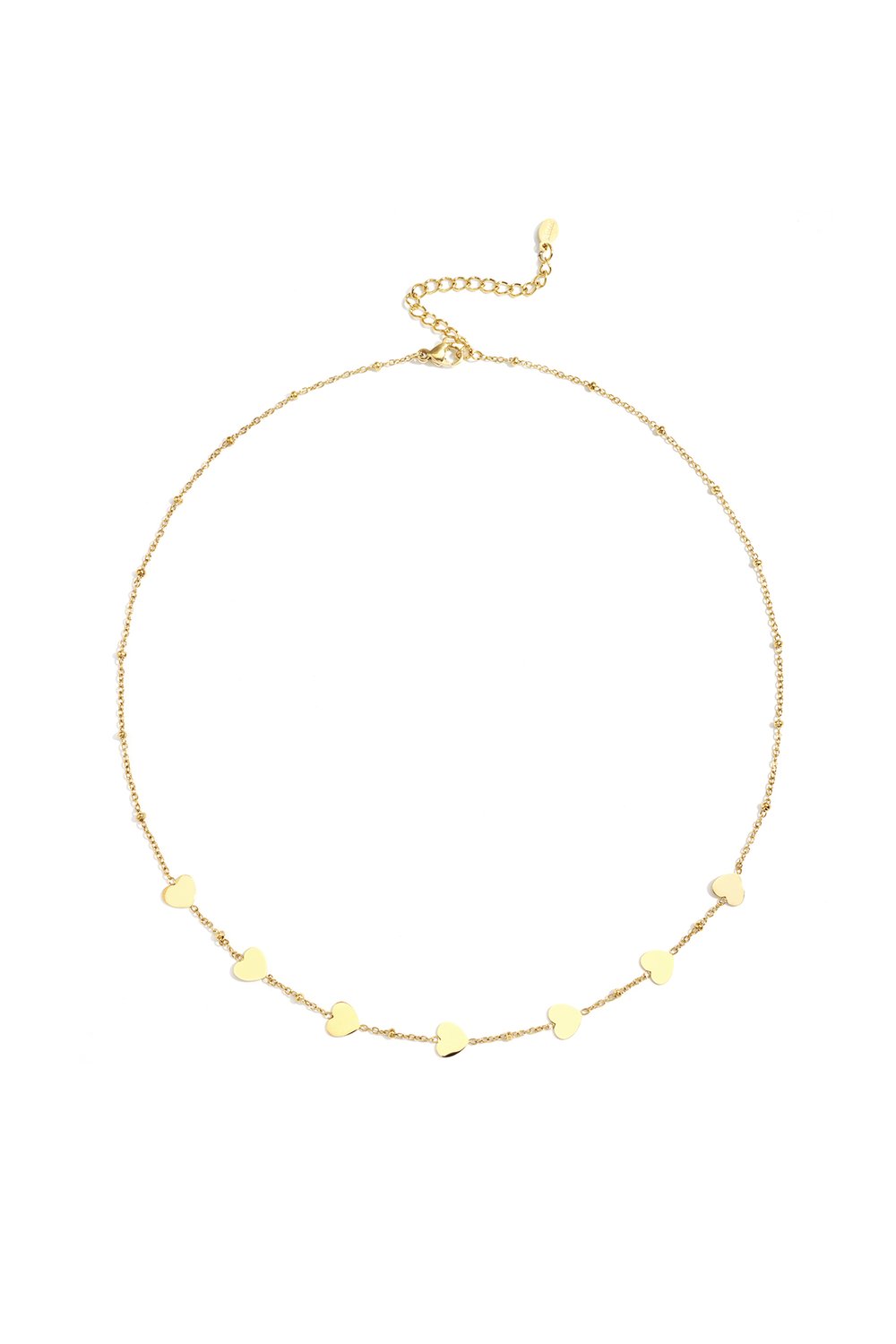 Roestvrijstalen kettingen met hart, casual, dagelijks, eenvoudig, serie, damessieraden 