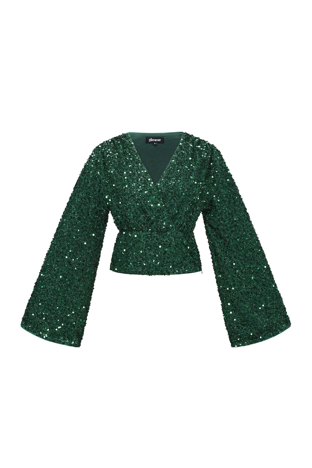 Tejido de Fibra de Poliéster Mujer Tops de Manga Larga Conjunto de 2 Piezas Lentejuelas Imagen10