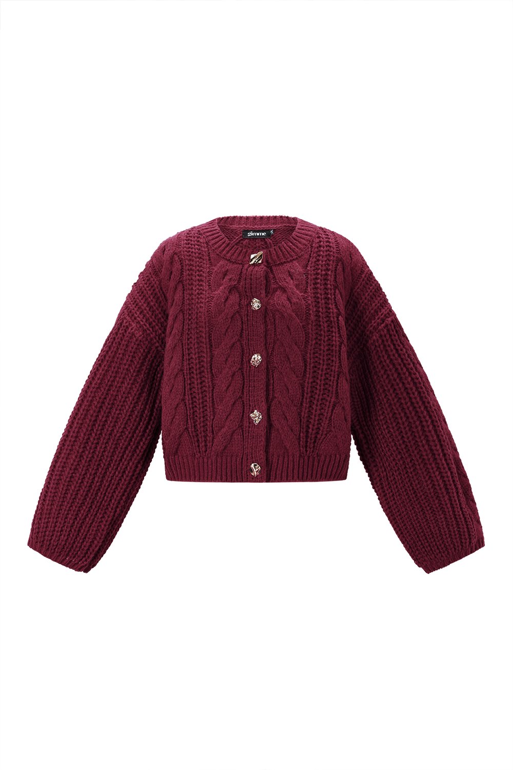 Gebreide Polyestervezel Vrouwen Cardigan Herfst/Winter Elegante Solide Kleur Afbeelding11