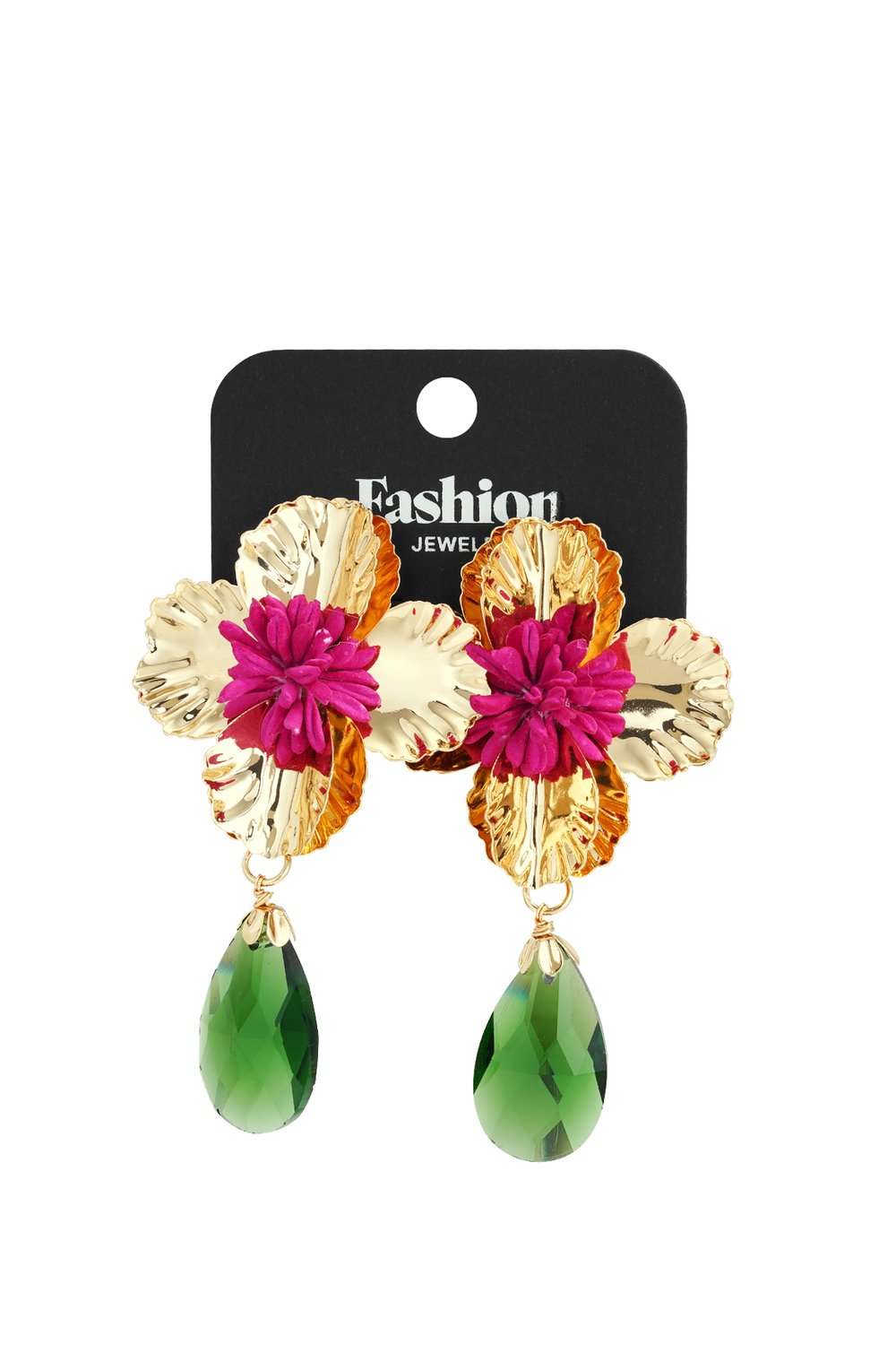Iron Drop Earrings Flower Vacation Luxurious Series Women's jewelry h5Picture3