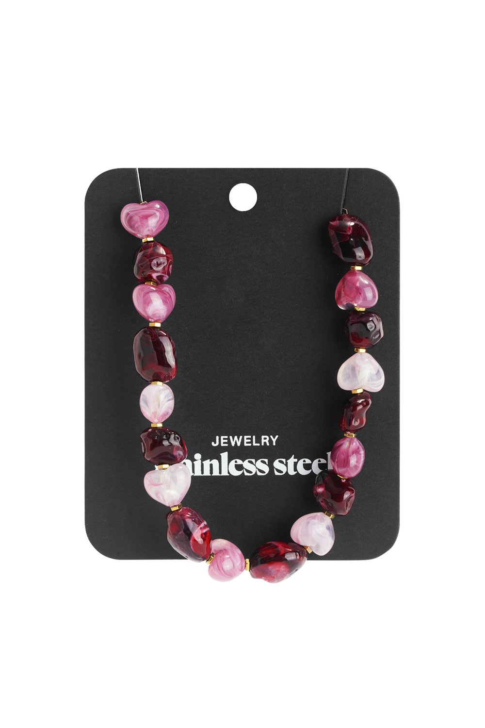 Colliers de perles en acrylique, série décontractée, simple et quotidienne, bijoux pour femmes h5Image5