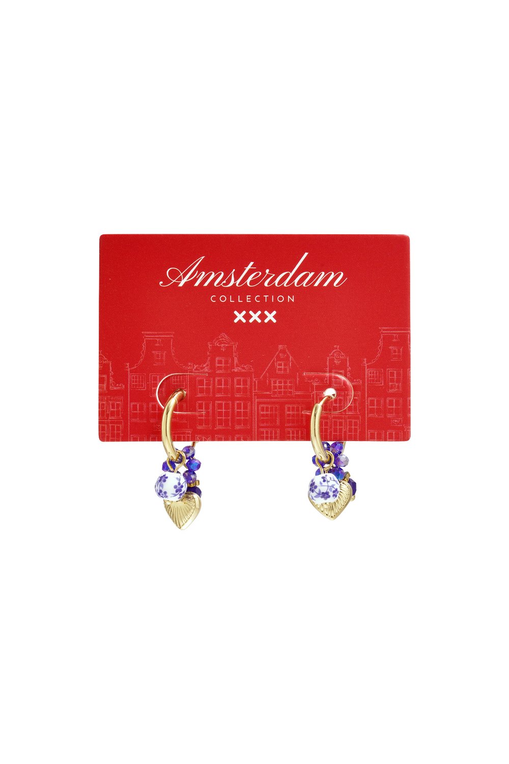 Oorbellen van roestvrij staal met hartjes, Daily Daily Simple Series, damessieraden Afbeelding5