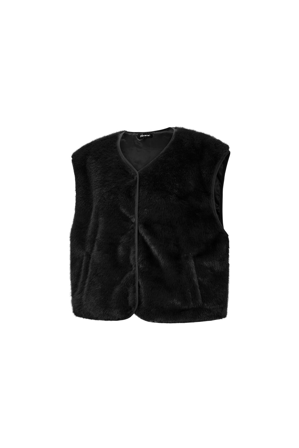 Woven Polyester Fiber Vrouwen Vest Casual Herfst/Winter Solid Color h5Afbeelding2
