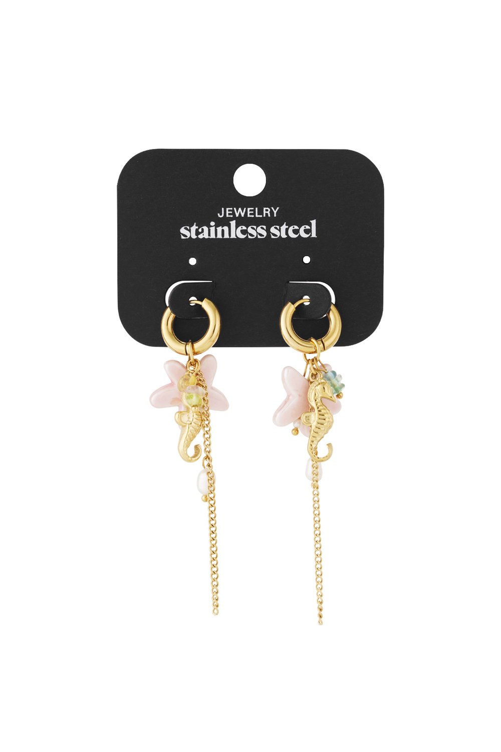 Summer seahorse earrings Picture4