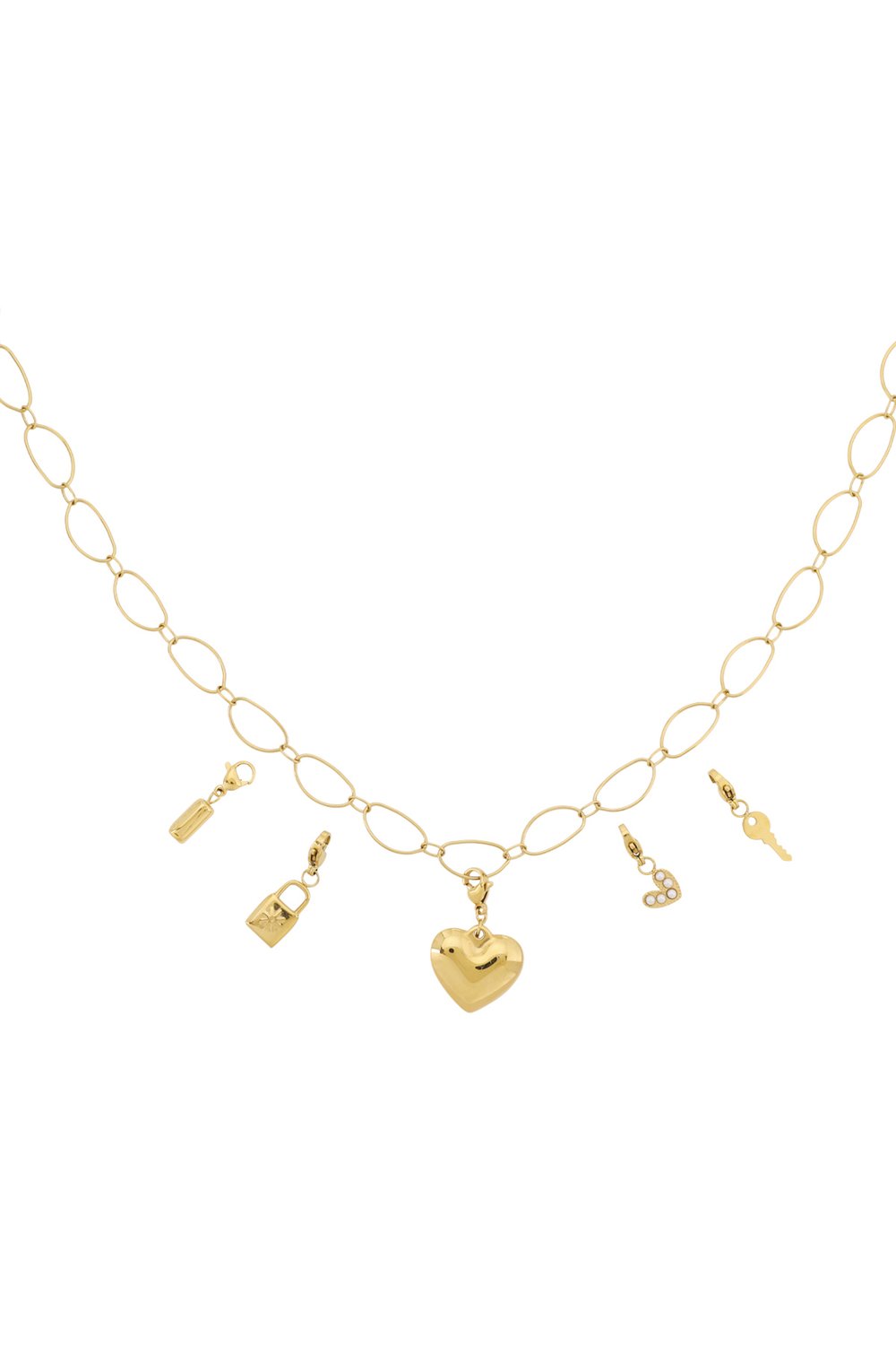 Big heart DIY Necklace 