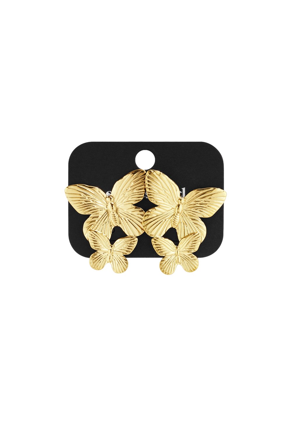 Pendientes colgantes de acero inoxidable con diseño de mariposa, serie casual, para uso diario, joyería para mujer. Imagen6