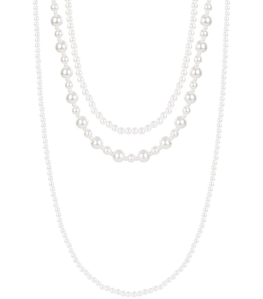 Katmanlı Kolye karışık inciler 