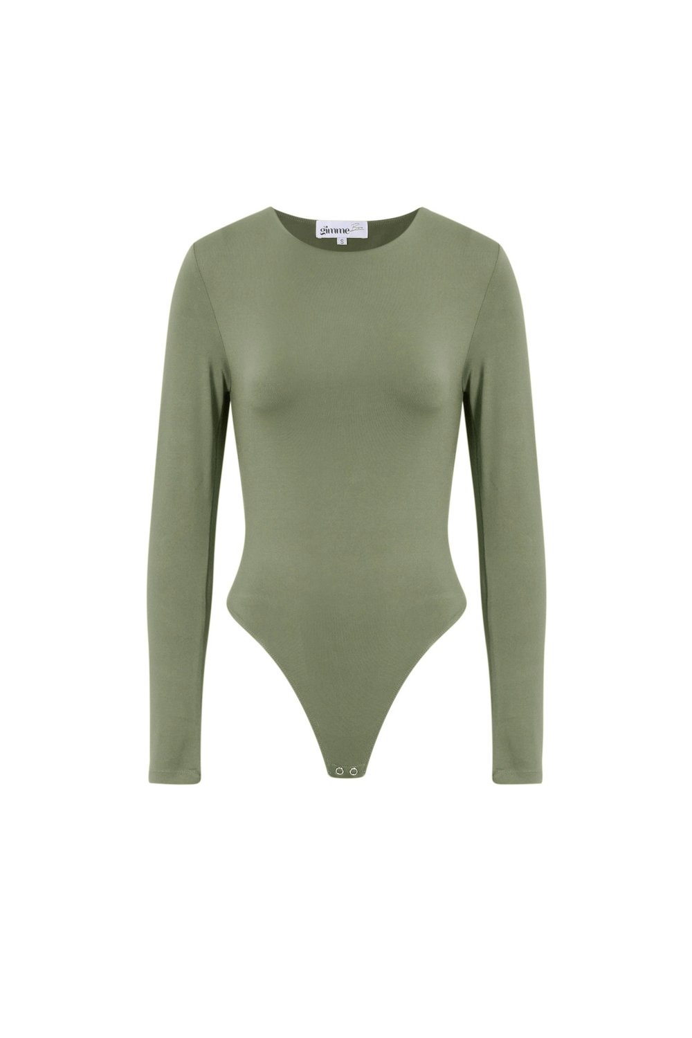 Örgü Nikel Şekillendirici Bodysuit Temel Tek Renk