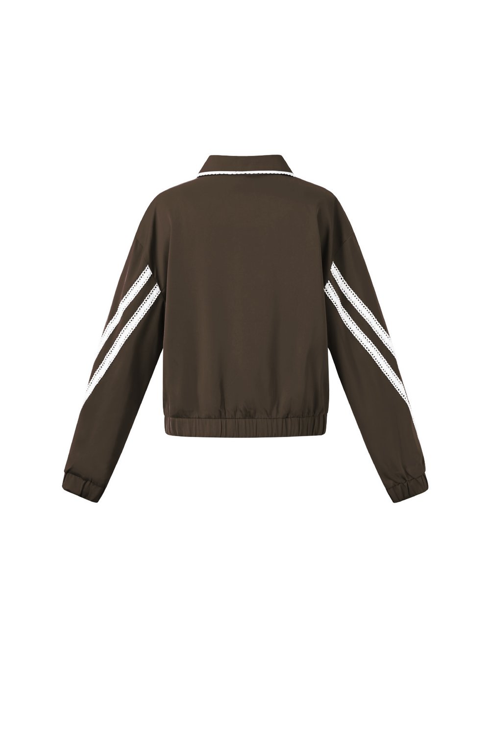 Woven Polyester Fiber Women's Jacket Sporty Color Clash 2-piece Set h5Picture3