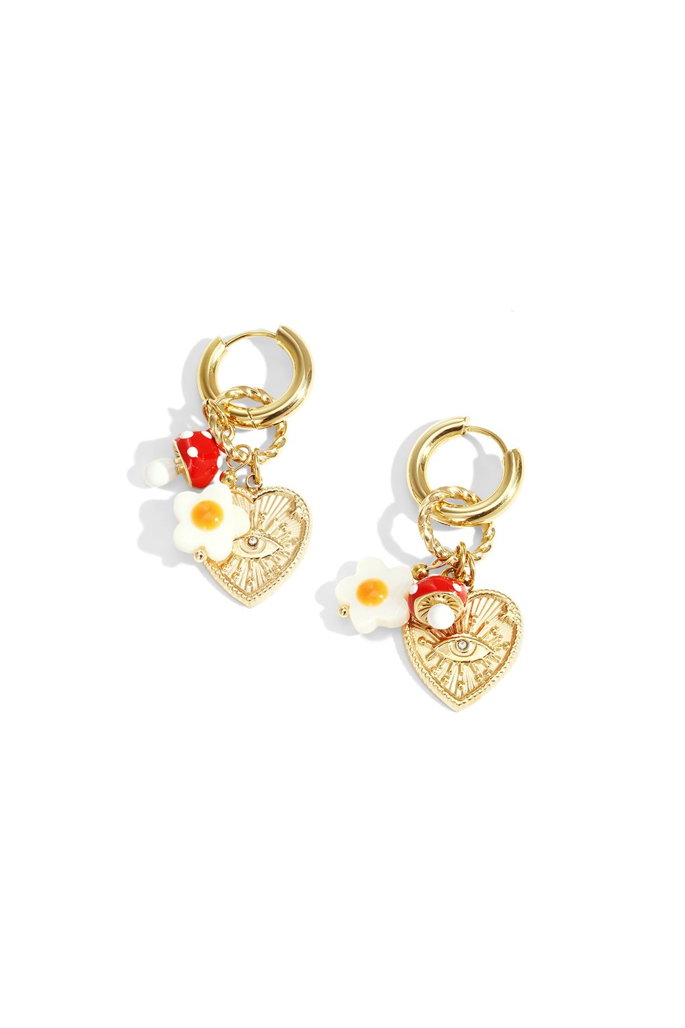 Drop Earrings Flower Devil's eye Heart plant Casual Daily Simple Series Women's jewelry