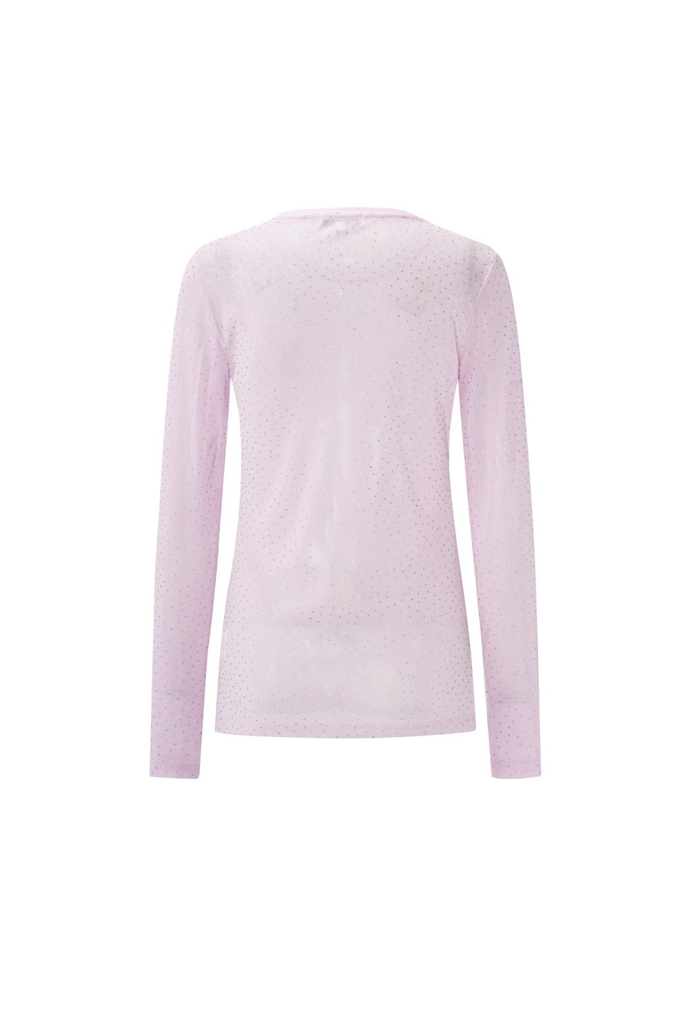 Woven Polyester Long Sleeve Top Sheer Sexy h5Picture3