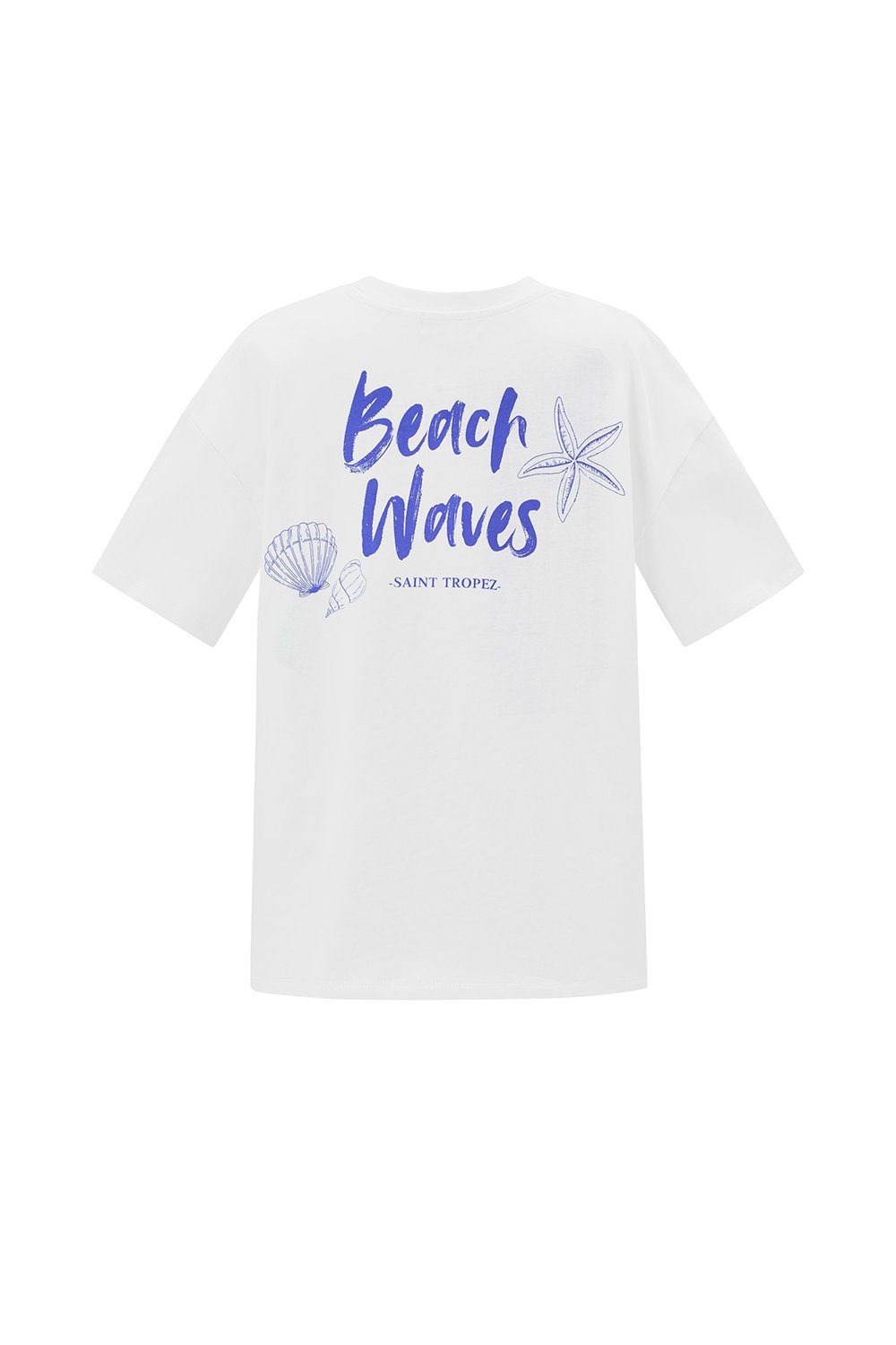 Cotton Women's T-shirt Casual Embroidered Starfish Picture2