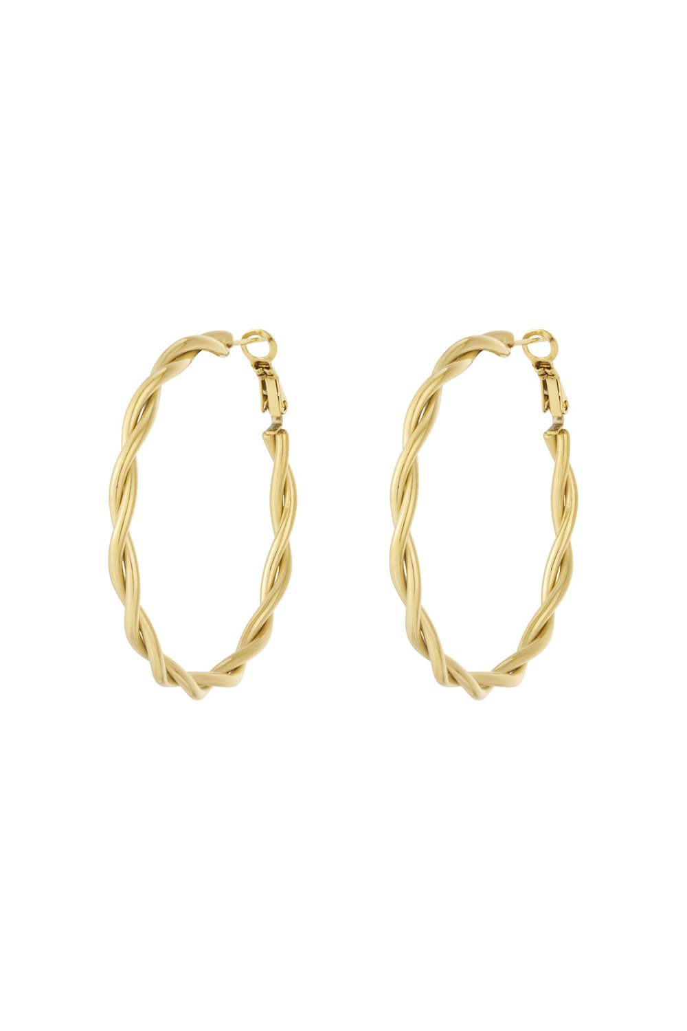 Bükülmüş halka küpeler M 