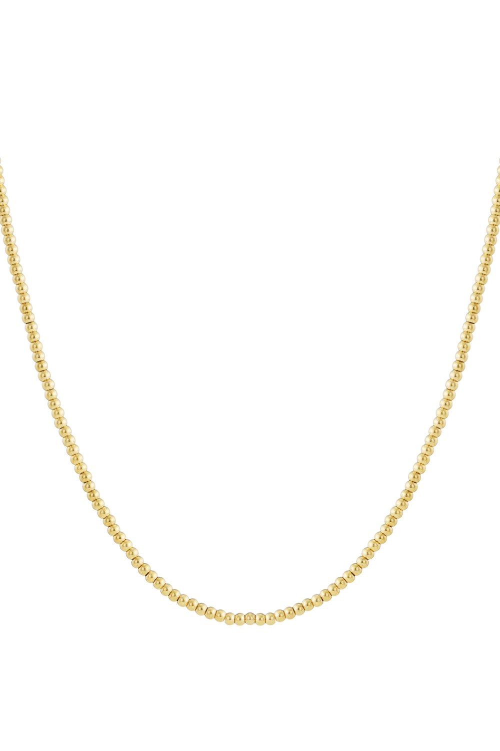 Solid bead necklace-5mm