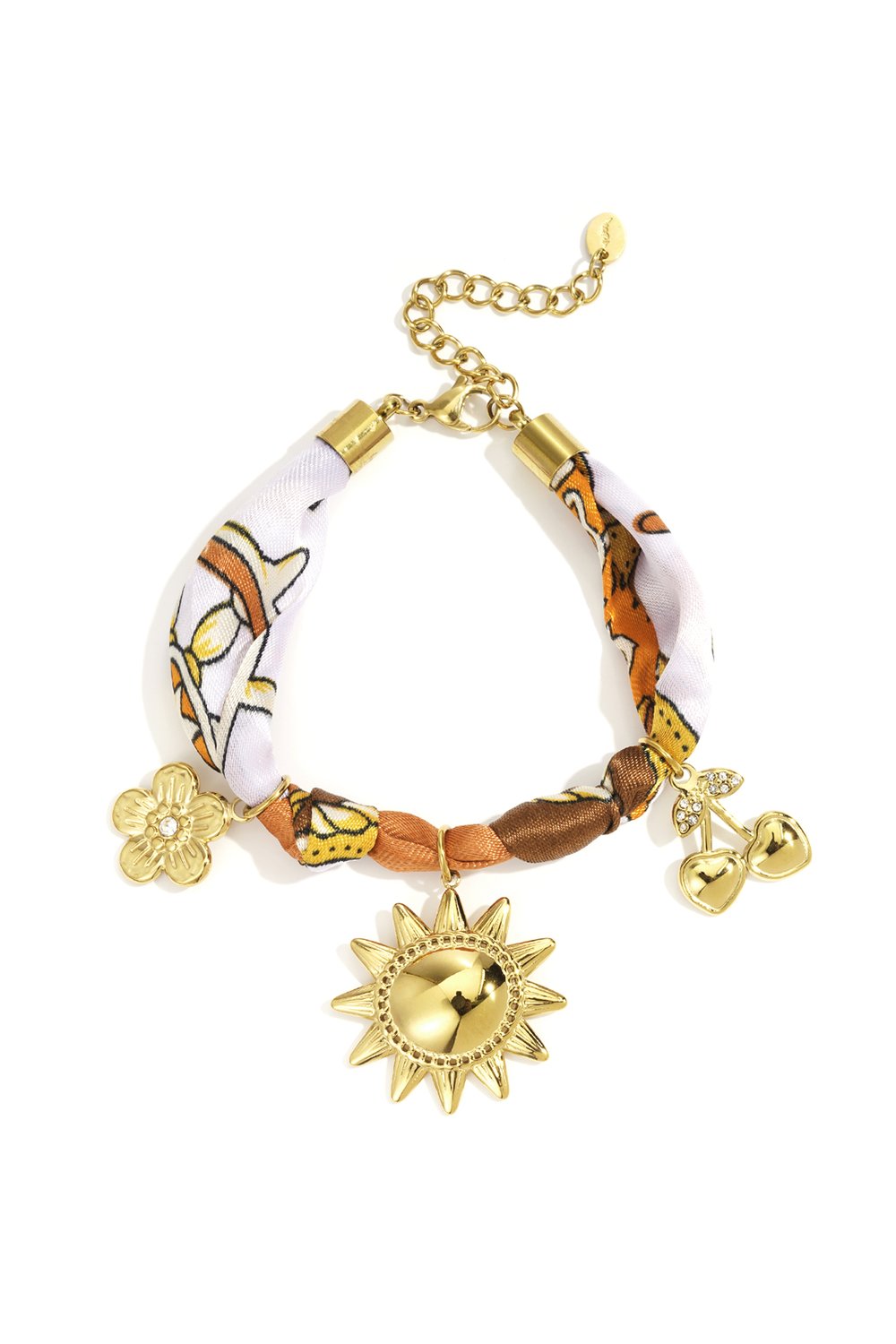 Braccialetti con ciondoli in acciaio inossidabile, serie semplice casual quotidiana, gioielli da donna