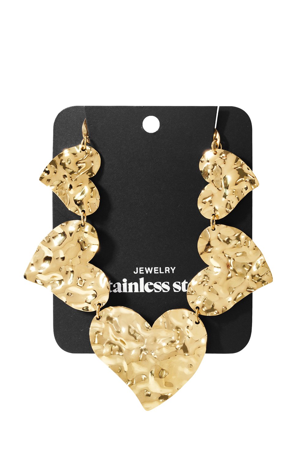 Paslanmaz Çelik Zincir Kolyeler Kalp Rahat Basit Serisi Kadın Takıları Resim4