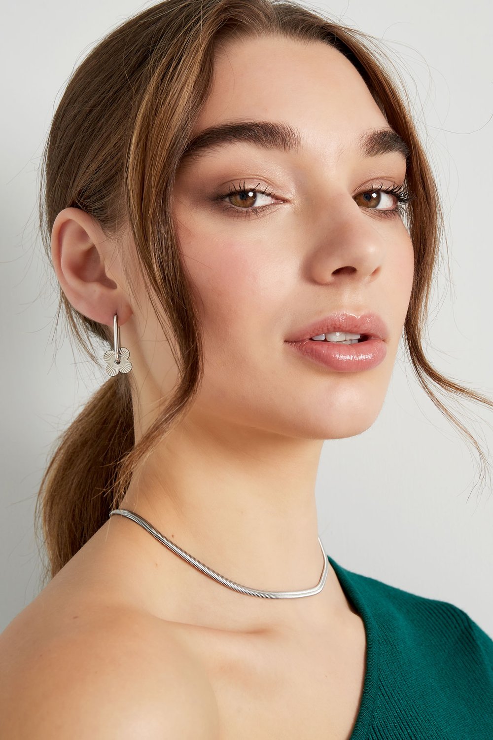 necklace flat with print - Gold color-4.0mm Picture6