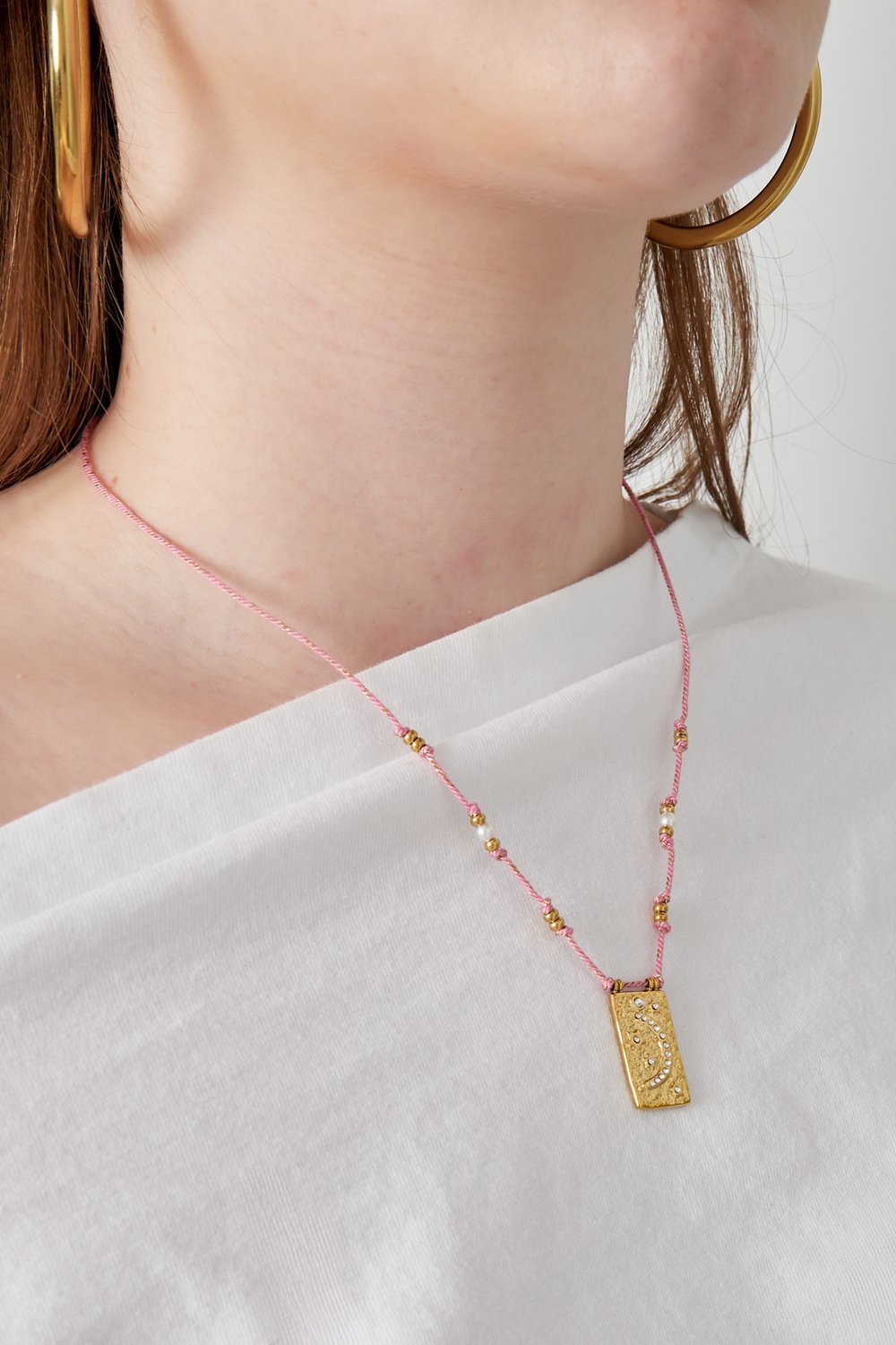 Collier Moony - Couleur orange et or h5Image2