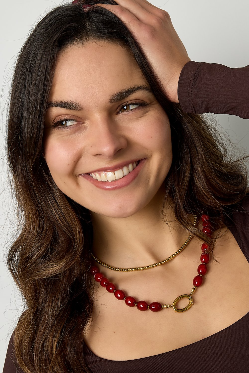 Acrylic Beaded Necklaces Beads Casual Daily-10.5*13mm Picture2