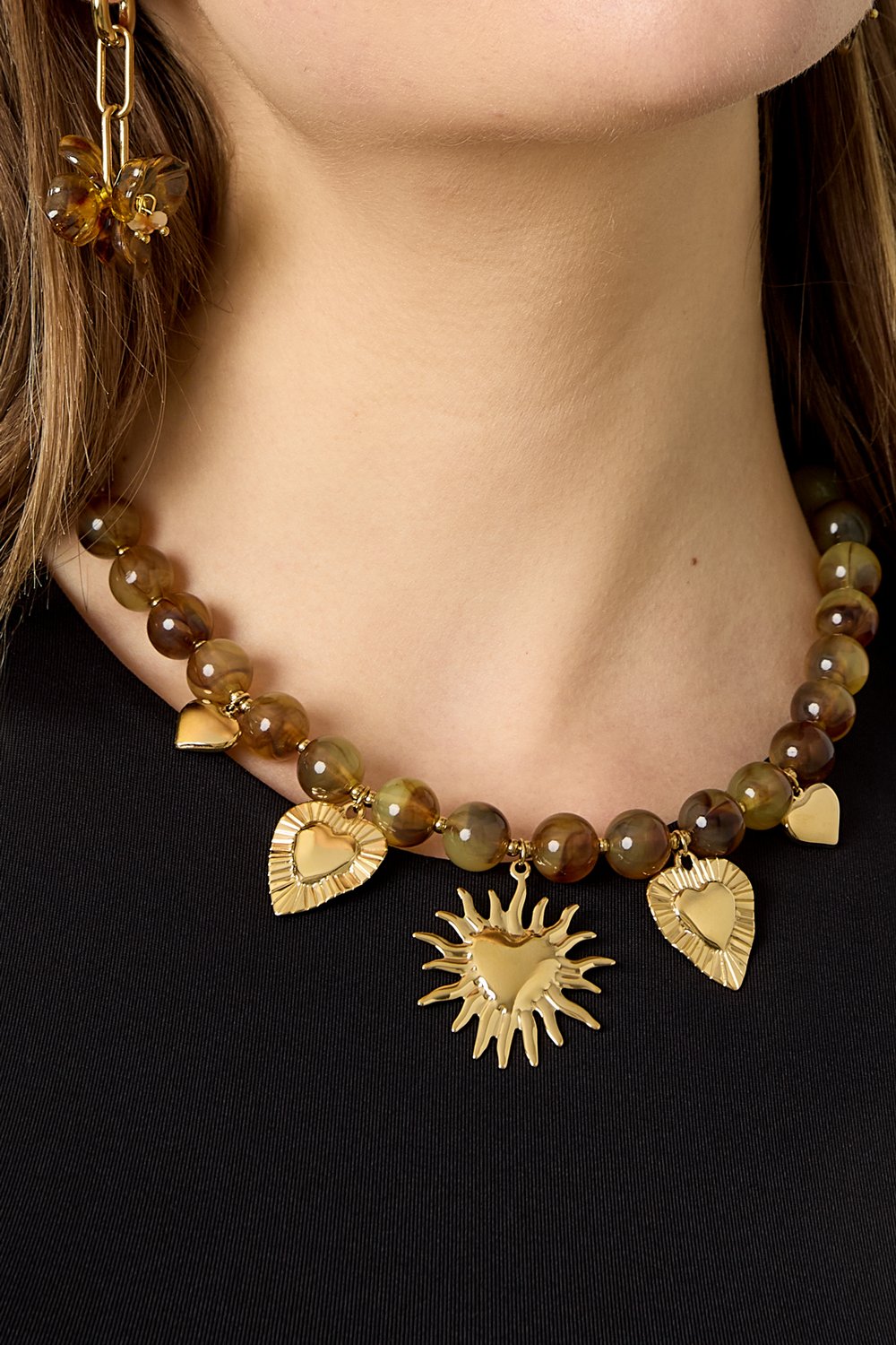 Bead necklace with summer charms Picture3