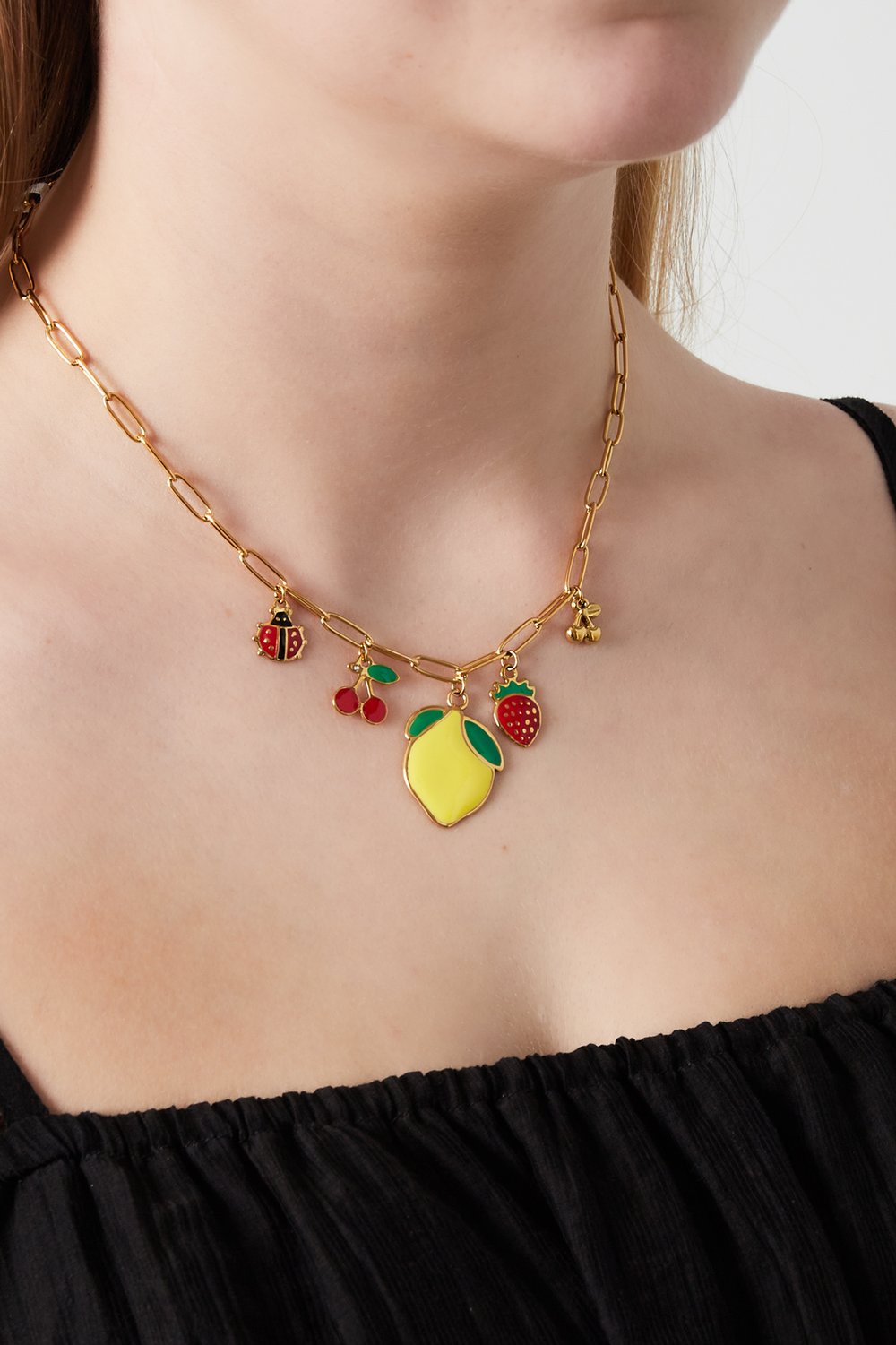 Lieveheersbeestjes ketting Afbeelding2