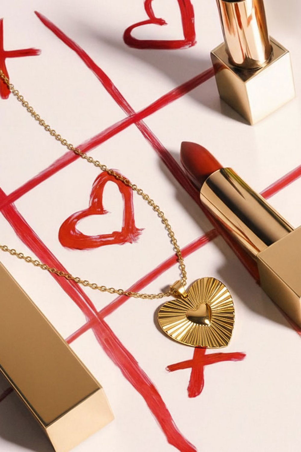 Paslanmaz Çelik Kolye Kalp Günlük Basit Seri Kadın Takıları Resim2